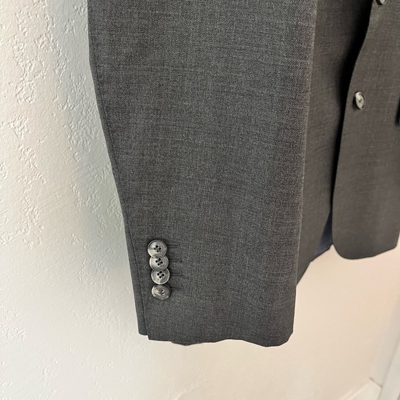 Suitsupply Men Wool Suit Jacket Grey Slate S110 Formal Business Work Size 38 - Picture 2 of 16